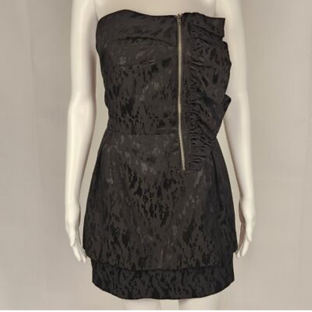 BCBGeneration Black Strapless Mini Dress